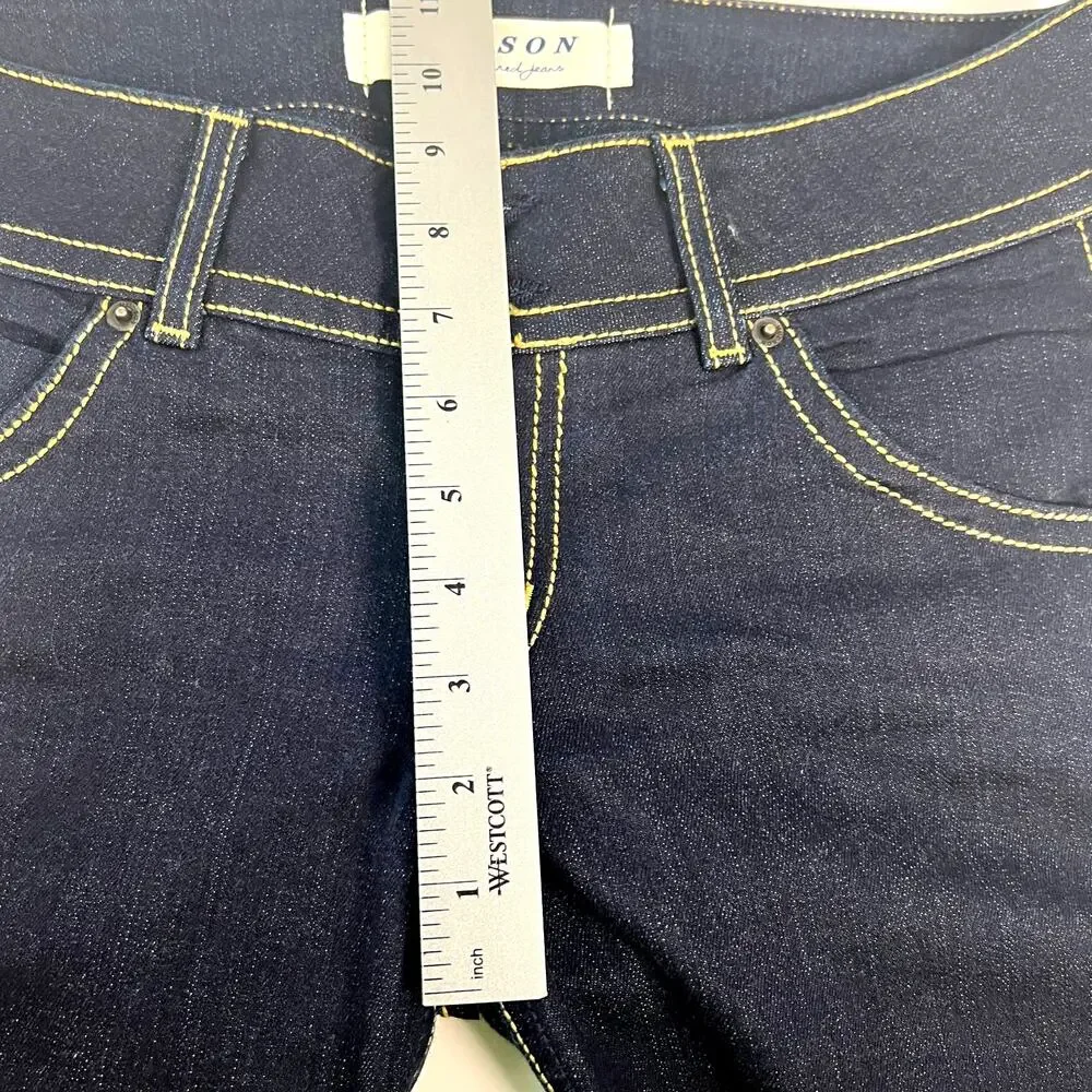 HUDSON Dark Wash  Denim Blue Made in USA Jeans Cotton Spandex Stretch 107906  29